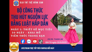 NGÀY 1: THIẾT LẬP MỤC TIÊU 30 NGÀY - KHAI MỞ TIỀM THỨC TRONG BẠN | BỘ CÔNG THỨC THU HÚT NGUỒN LỰC