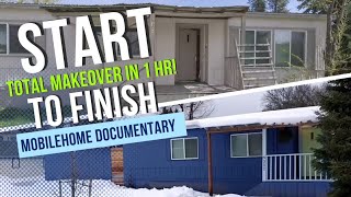 INSPIRING mobilehome renovation -- small town fixer upper START TO FINISH!