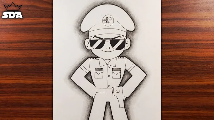 How to Draw Little Singham | Easy Cartoon Drawing for Kids thumbnail