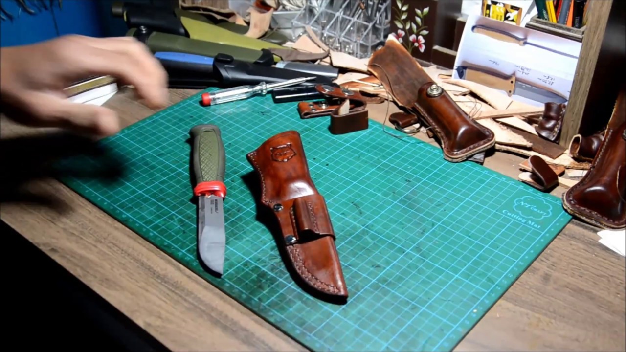 How To Make A Leather Knife Sheath For Mora Final Step Ready To Go 