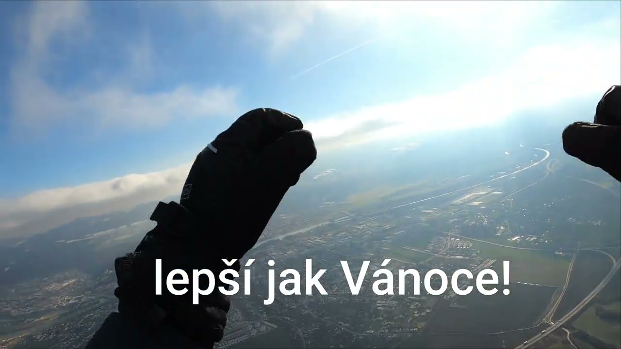 Paragliding Horná Súča první záfuk 29.1.2023