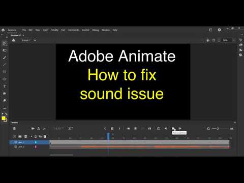 Adobe animate: how to fix sound issues