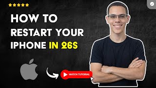 How to RESTART your iPHONE in 26 S