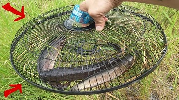Bẫy Cá Bằng Lồng Quạt Rất Đơn Giản Mà Hiệu Quả Cao .Best Fishing Man Use Electric Fan