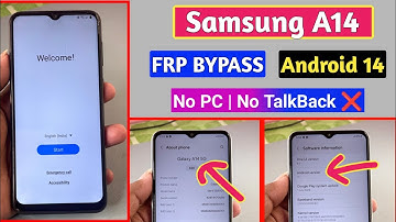 Samsung A14 / A14 5G FRP Bypass Android 14 Without PC | No Code *#0*# - Talkback Not Working