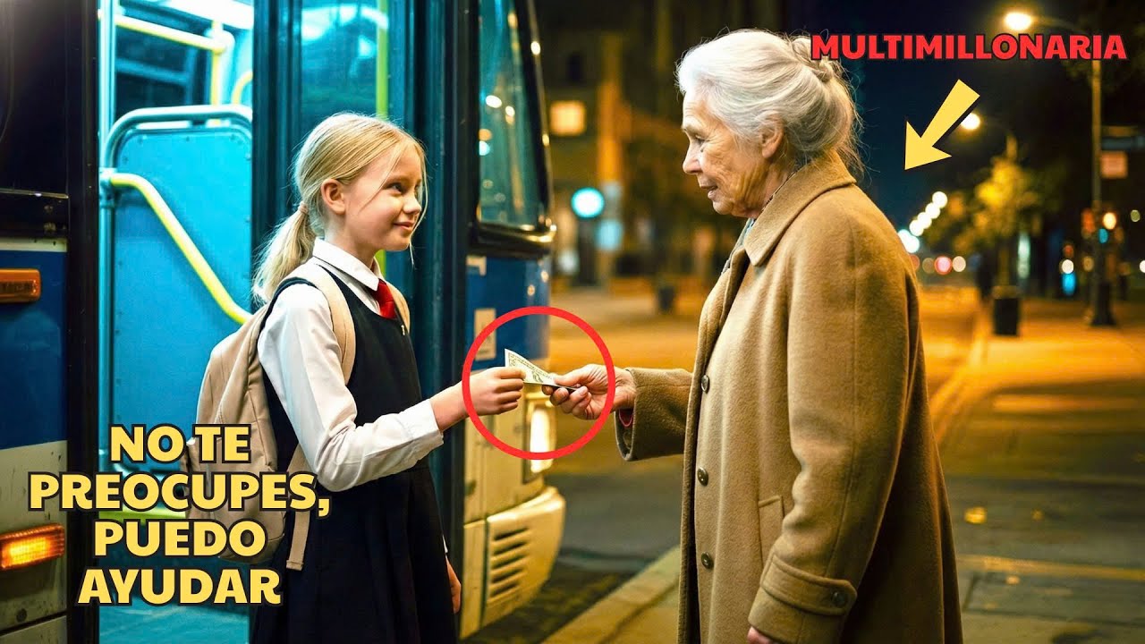 La hija de una empleada pagó el autobús a una anciana sin saber que era multimillonaria