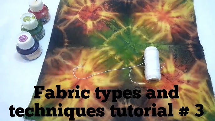 How to Dye Fabric with Watercolors!