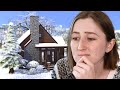 i built a winter starter home in the sims