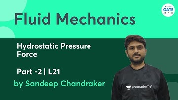 Hydrostatic Pressure Force -2 | Fluid Mechanics L:21 | GATE |  ESE 2022
