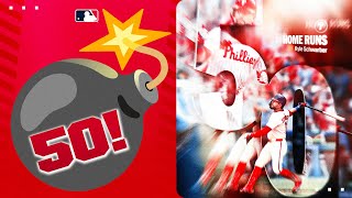 50 Homers Kyle Schwarber Is The First National League Player To Reach 50 Homers In 2025