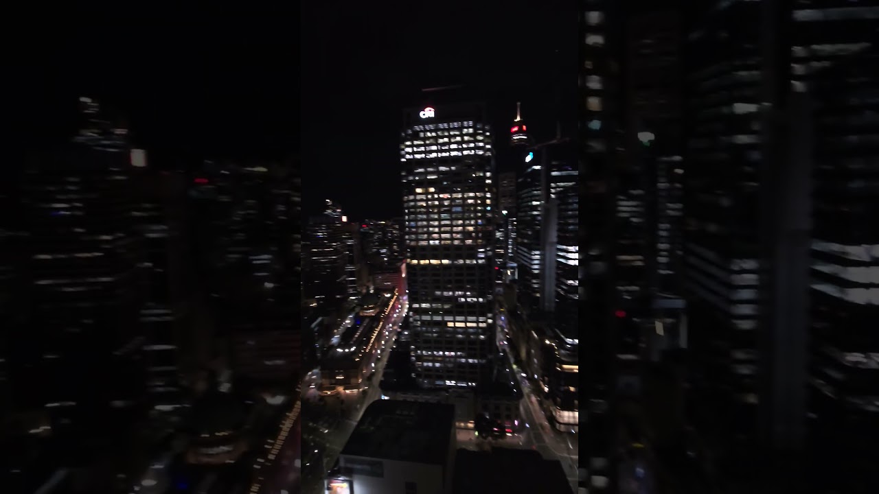 Night view of CBD from Meriton Pitt St