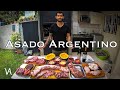 Cmo es un tpico asado argentino  asado argentino 4k  viajando ando