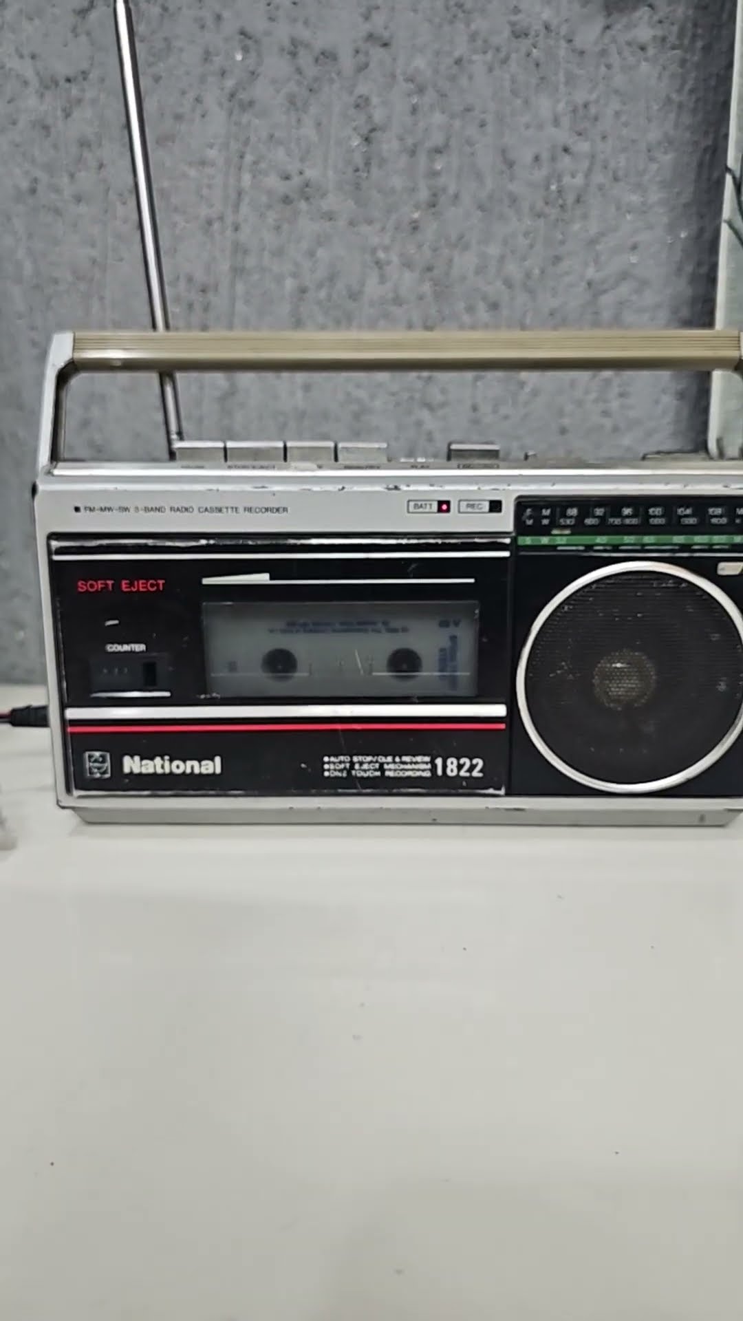 【レトロ】National RX-1822 カセットレコーダー vintage National RX-1822 radio cassette recorder, a portable