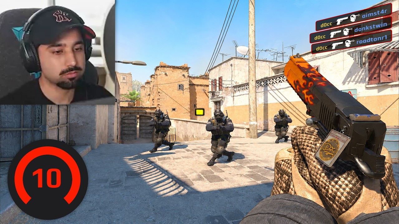 D0cC TRIES DOT CROSSHAIR IN 3000 ELO FACEIT (30 KILLS)