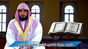 تلاوة مؤثرة لما تيسر من سورة الأحقاف مع القارئ الشيخ د.ماهر المعيقلي 