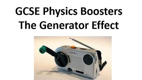 GCSE Physics Boosters: The Generator Effect