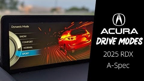 Drive Modes of the 2025 Acura RDX A-Spec | Dynamic Mode