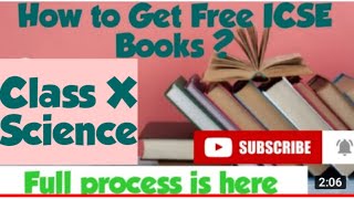 How to get free ICSE books for classes 9 & 10 ICSE . See full Process @HISTORYONLINE