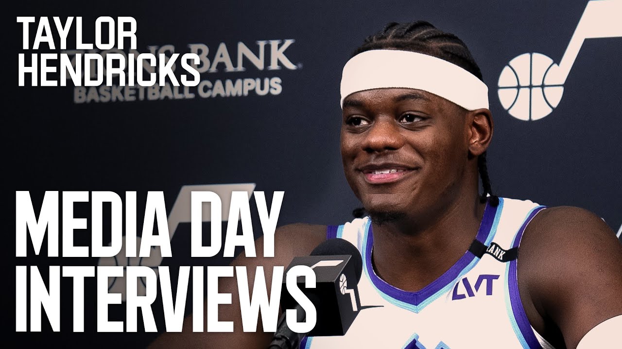 TAYLOR HENDRICKS 2025/26 Media Day Availability 🎙️ | UTAH JAZZ