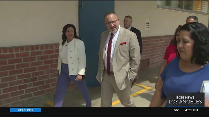 U.S. Secretary of Education visits middle school i...