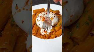 Creamy Rigatoni with Burrata in 10 minutes! #Pasta #Recipe
