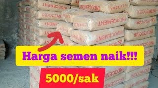 harga semen naik 5000 / sak
