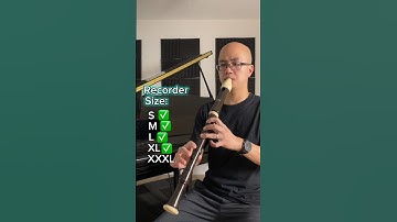 TINY VS GIGANTIC RECORDER #recorder #musician