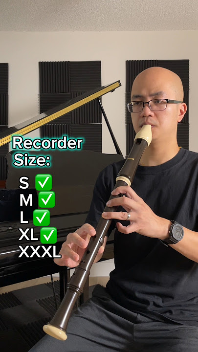 TINY VS GIGANTIC RECORDER #recorder #musician