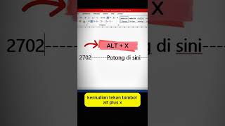 Cara Cepat Membuat Icon Gunting di Word #tipsandtricks #wordtips #kucinkpintar