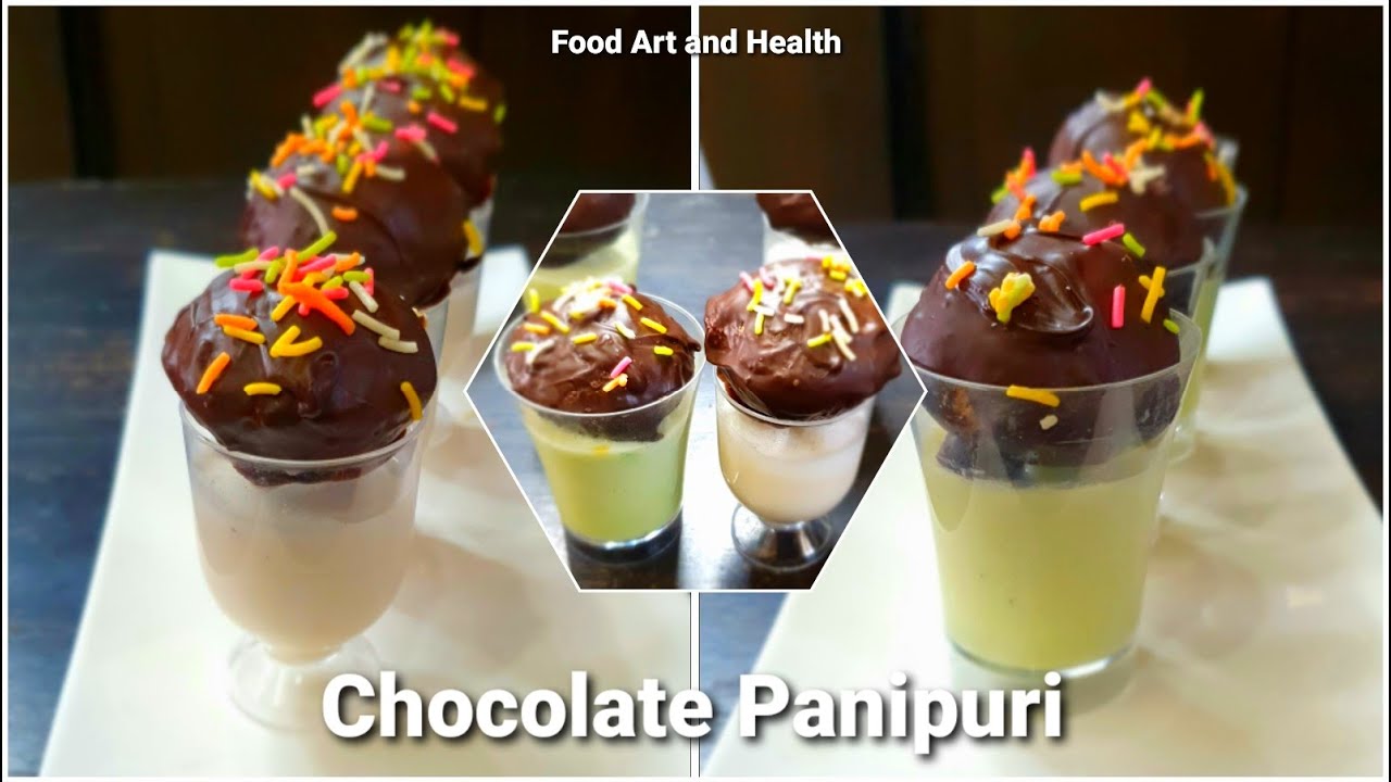 Chocolate Gol gappa Shots | Chocolate Golgappas Recipe | Diwali Party
