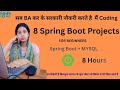 8 Java Backend Projects in One Video | Spring Boot + REST API + MySQL