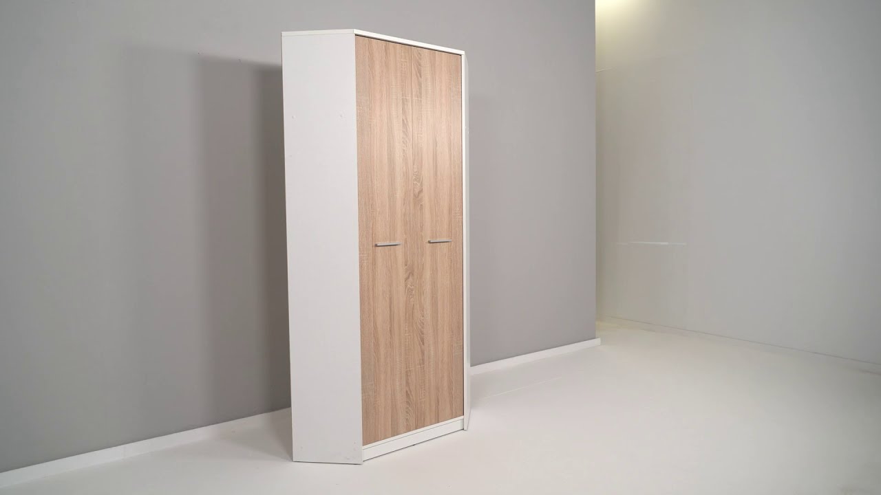 邦楽 in-d d/o/s Dulap Mondo 4 uși Stejar Negru 160x220x50 cm | Lara Modul