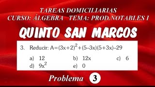 Álgebra - Productos Notables I - Tarea 04 - Problema 3