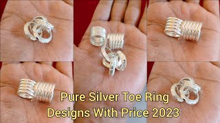 Pure Silver Toe Ring Designs with Price 2023/latest silver toe ring designs