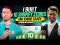 I Built 10 Shopify Stores in ONE Day & AI Found My Winners (Full System)