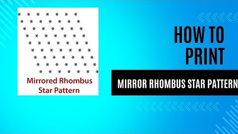 Learn to Code a Mirror Rhombus Star Pattern in Java - Step-by-Step Tutorial