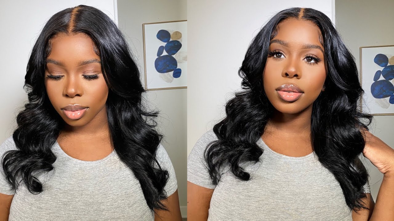 Glueless Lace Melt & Bombshell Curl Tutorial ft. Lumiere Hair - YouTube