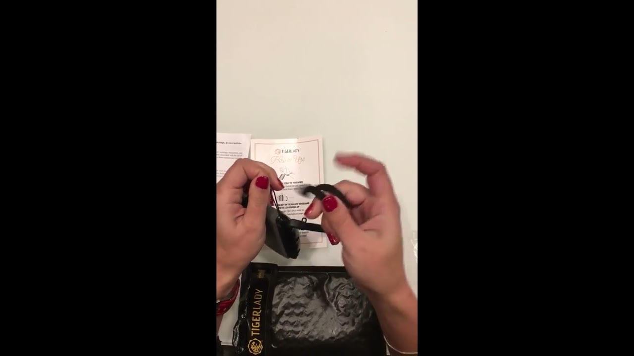 Attaching the TigerLady Wrist Strap