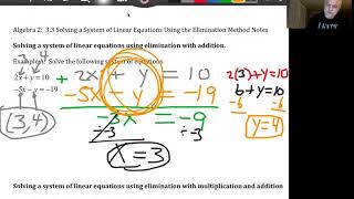 Algebra 2   Unit 3, Day 3 Notes