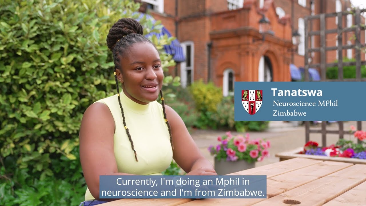 Meet our students: Tanatswa - Neuroscience | Hughes Hall