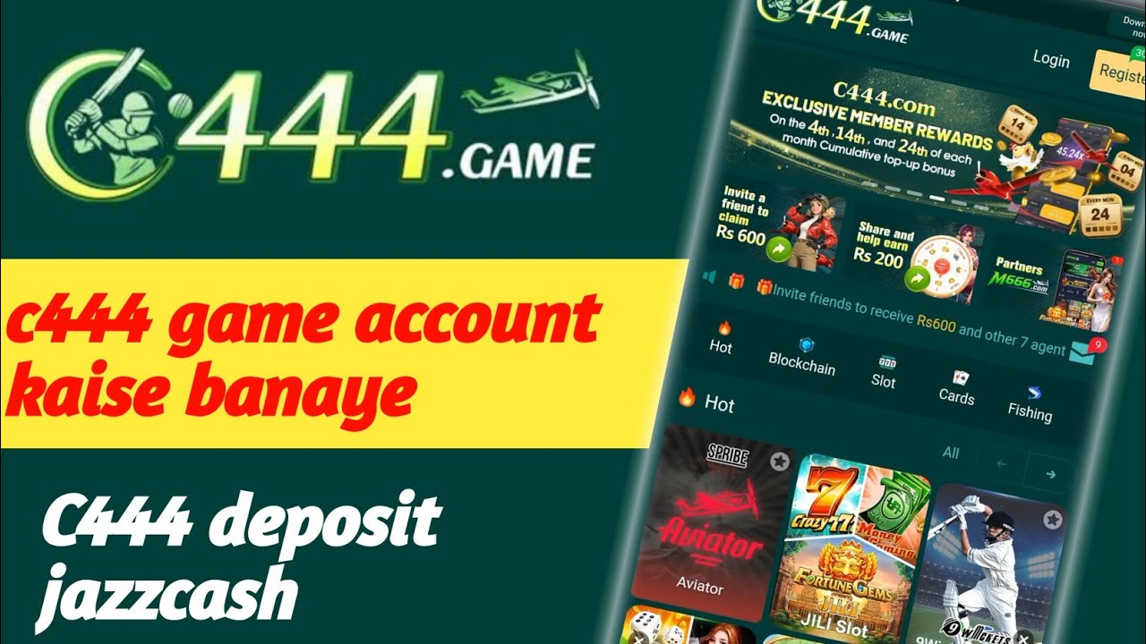 C444 game account kaise banaye||C444 deposit jazzcash||C444 game real or fake.