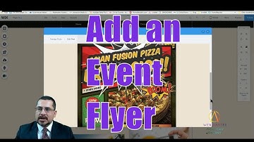 Add an event flyer to your homepage - Web Design - Wix Tutorial
