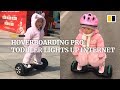 Hoverboarding pro toddler lights up Chinese internet