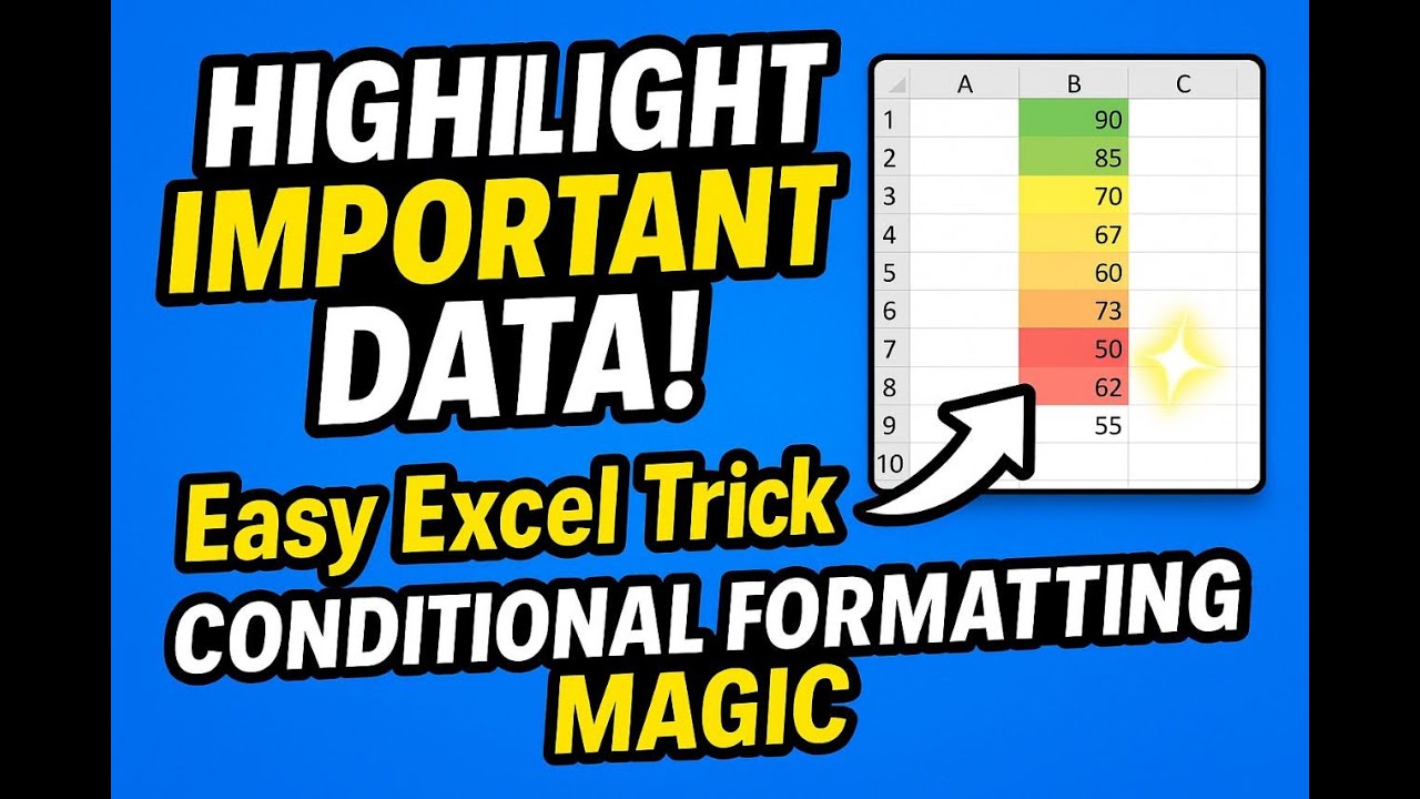Highlight Score 🔥 Excel Hack: Auto-Highlight Scores in Red! 🚨 - YouTube