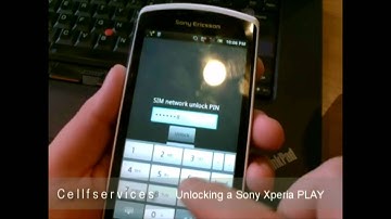 How to Unlock a Sony Ericsson Xperia PLAY with unlock Code - Any carrier - Rogers Orange Vodafone