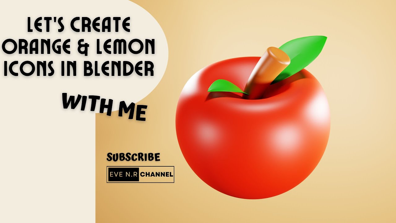 Let's Create an Apple Icon in Blender - YouTube
