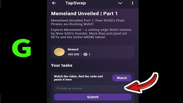 Memeland Unveiled | Part 1 | TapSwap Video Code | 5 November TapSwap Youtube Video Code