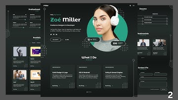 Create a Responsive Personal Portfolio Website using HTML | CSS | JavaScript