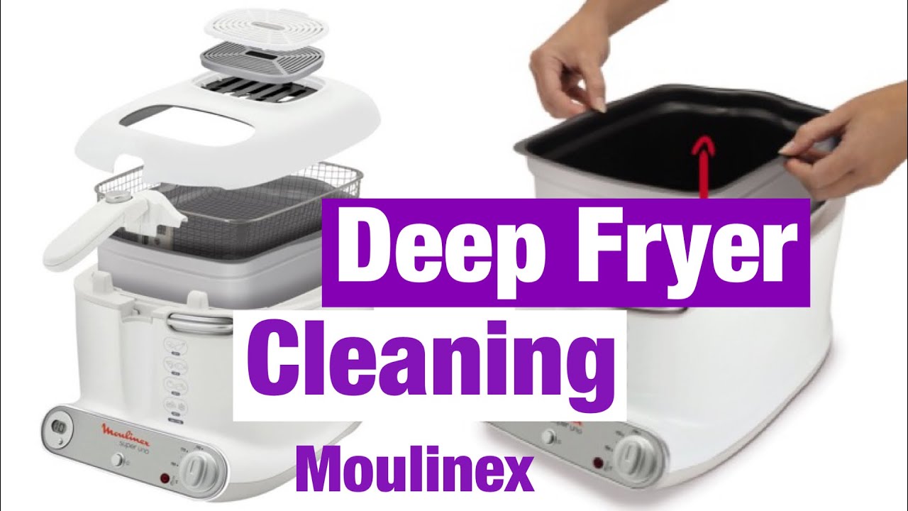 How can clean easily Deep fryer/moulinex Deep fryer parts washing/ Complete  Cleaning Deep fryer