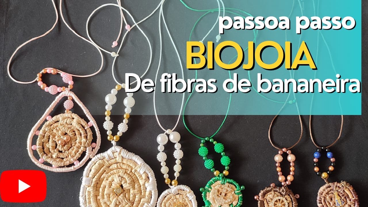 passo a passo Biojoia de fibras de bananeira